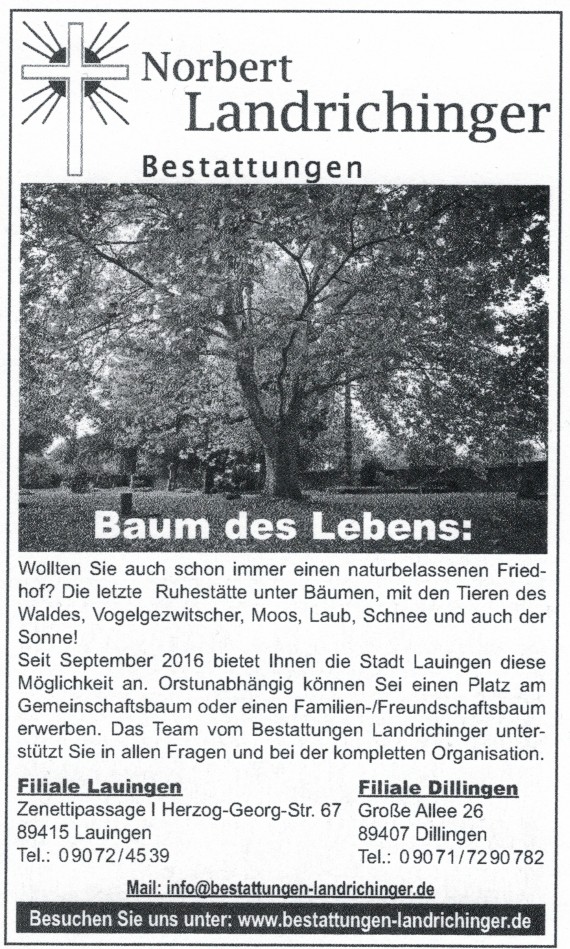 Naturfriedhof in Lauingen